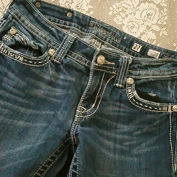 MISS ME BOOT FLAP POCKET denim jeans TALL - Picture 4 of 6